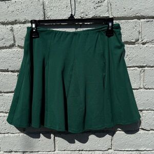 Mid Rise Godet Mini Skirt